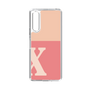 Slim Protection Case［ Original - initial two tone - X pink ］