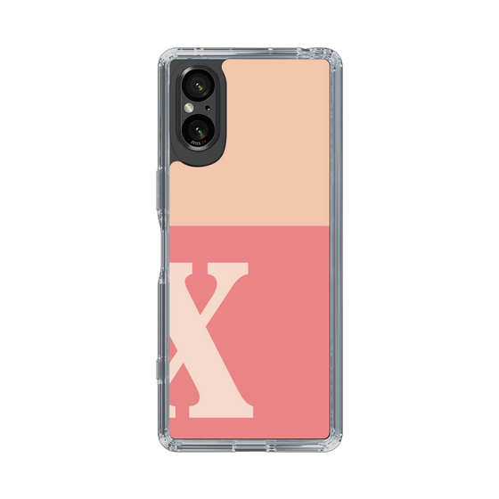 Slim Protection Case［ Original - initial two tone - X pink ］