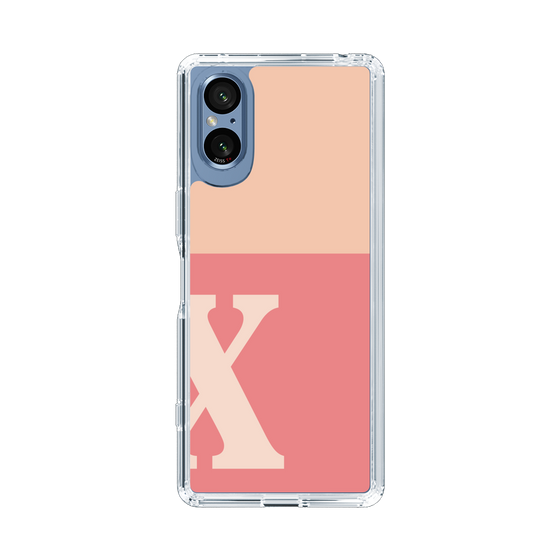 Slim Protection Case［ Original - initial two tone - X pink ］