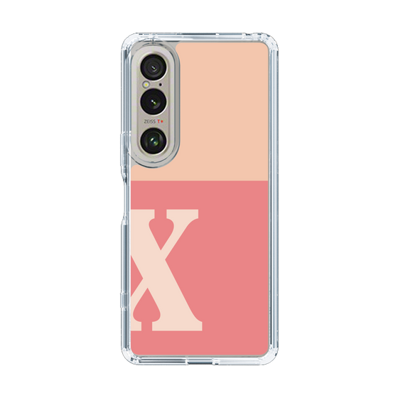 Slim Protection Case［ Original - initial two tone - X pink ］