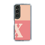 Slim Protection Case［ Original - initial two tone - X pink ］