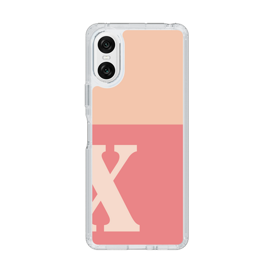 Slim Protection Case［ Original - initial two tone - X pink ］