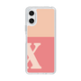 Slim Protection Case［ Original - initial two tone - X pink ］