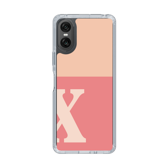 Slim Protection Case［ Original - initial two tone - X pink ］