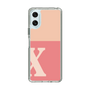 Slim Protection Case［ Original - initial two tone - X pink ］