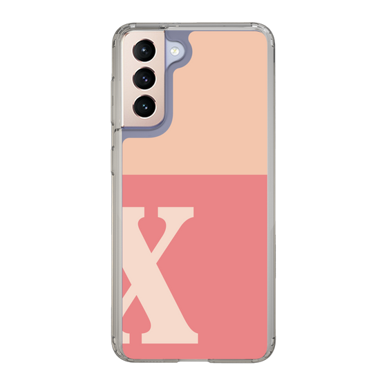 Slim Protection Case［ Original - initial two tone - X pink ］