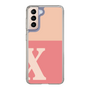 Slim Protection Case［ Original - initial two tone - X pink ］