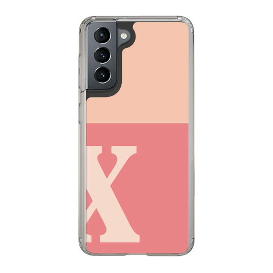 Slim Protection Case［ Original - initial two tone - X pink ］