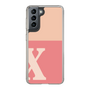 Slim Protection Case［ Original - initial two tone - X pink ］