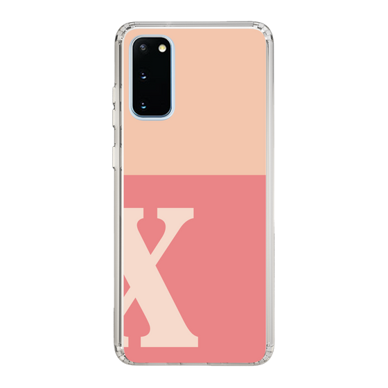 Slim Protection Case［ Original - initial two tone - X pink ］