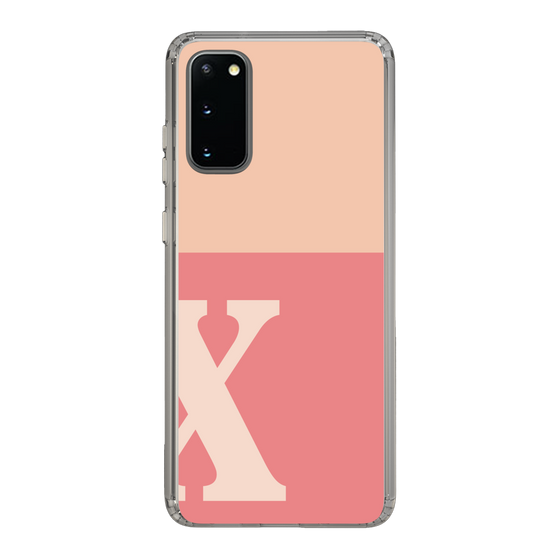 Slim Protection Case［ Original - initial two tone - X pink ］