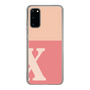 Slim Protection Case［ Original - initial two tone - X pink ］