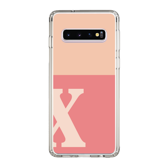 Slim Protection Case［ Original - initial two tone - X pink ］