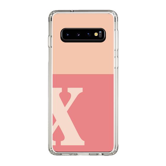 Slim Protection Case［ Original - initial two tone - X pink ］