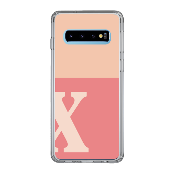 Slim Protection Case［ Original - initial two tone - X pink ］