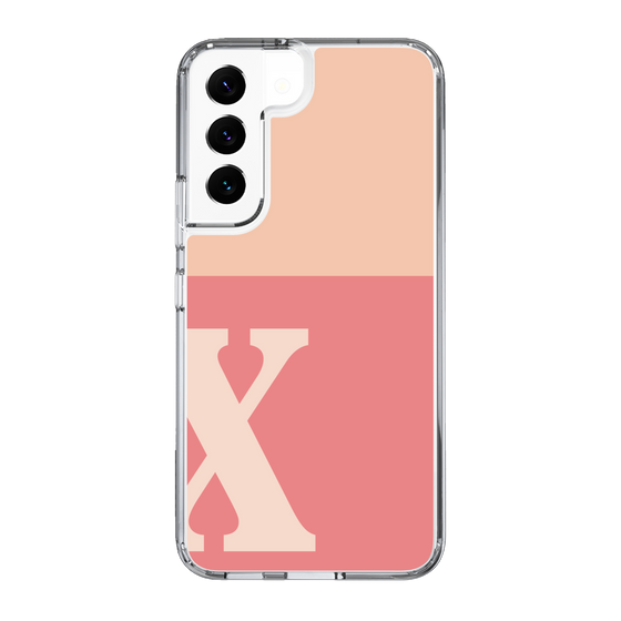 Slim Protection Case［ Original - initial two tone - X pink ］