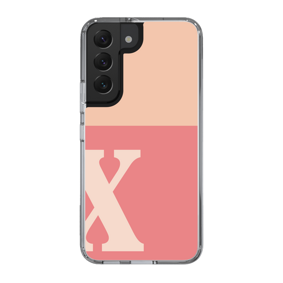 Slim Protection Case［ Original - initial two tone - X pink ］