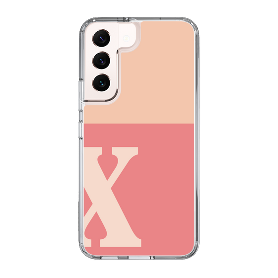 Slim Protection Case［ Original - initial two tone - X pink ］