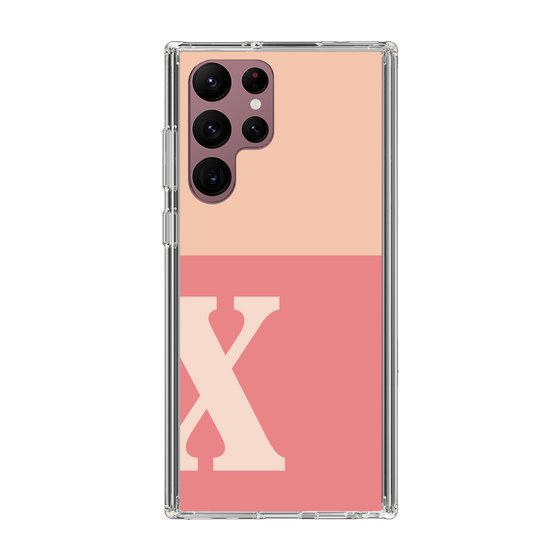 Slim Protection Case［ Original - initial two tone - X pink ］
