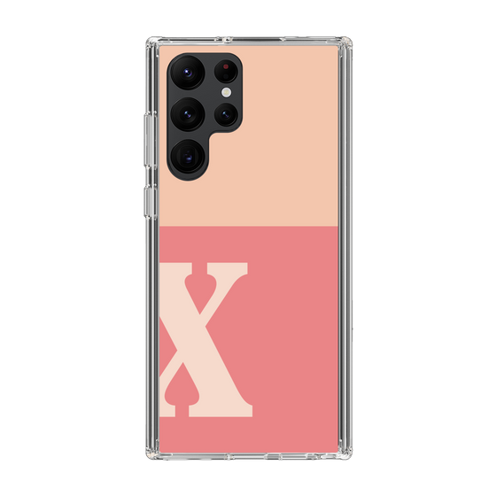 Slim Protection Case［ Original - initial two tone - X pink ］