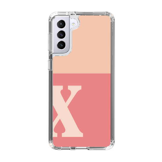 Slim Protection Case［ Original - initial two tone - X pink ］