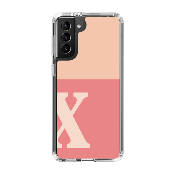 Slim Protection Case［ Original - initial two tone - X pink ］