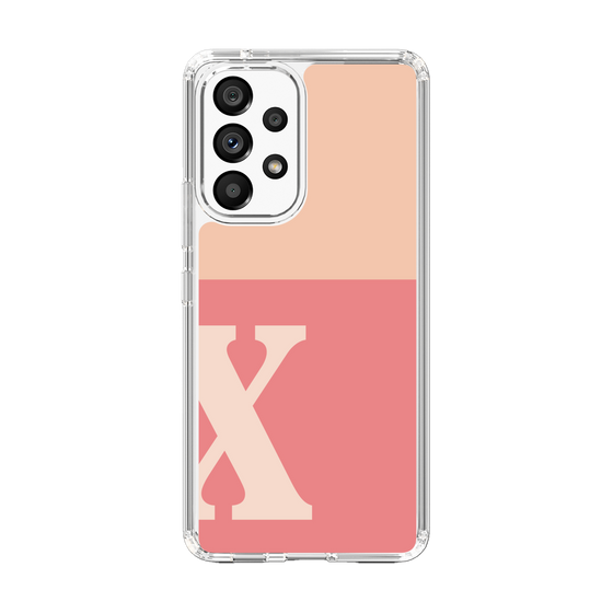 Slim Protection Case［ Original - initial two tone - X pink ］