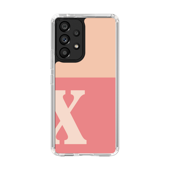 Slim Protection Case［ Original - initial two tone - X pink ］