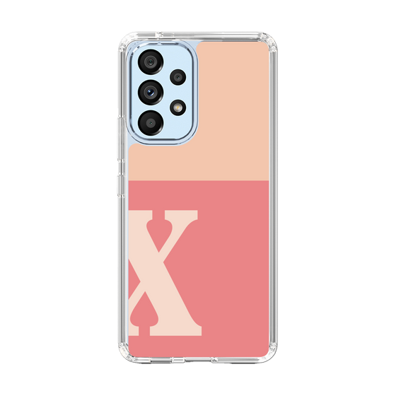 Slim Protection Case［ Original - initial two tone - X pink ］