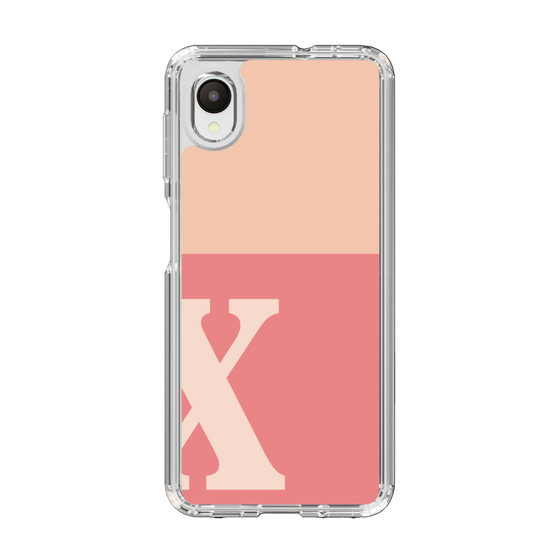 Slim Protection Case［ Original - initial two tone - X pink ］