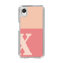 Slim Protection Case［ Original - initial two tone - X pink ］