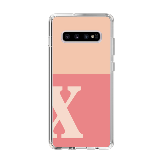 Slim Protection Case［ Original - initial two tone - X pink ］