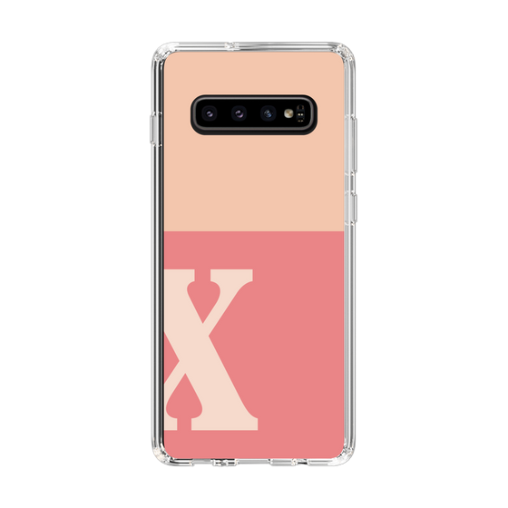 Slim Protection Case［ Original - initial two tone - X pink ］