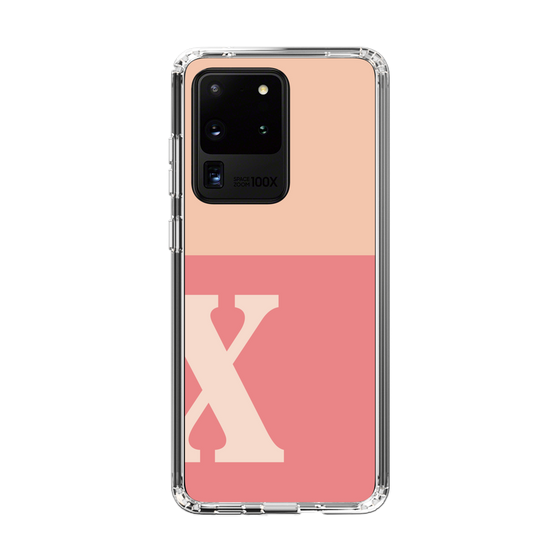 Slim Protection Case［ Original - initial two tone - X pink ］