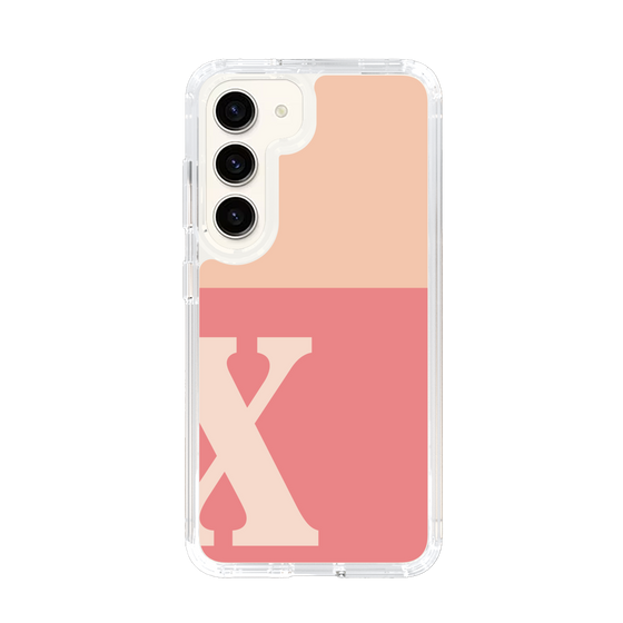Slim Protection Case［ Original - initial two tone - X pink ］