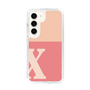 Slim Protection Case［ Original - initial two tone - X pink ］
