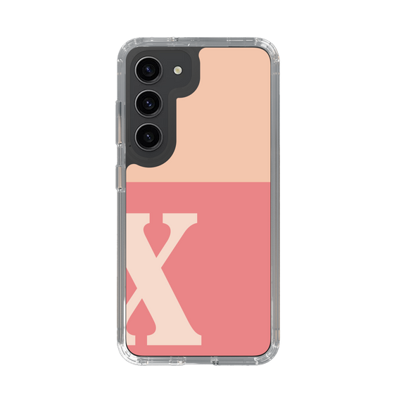 Slim Protection Case［ Original - initial two tone - X pink ］