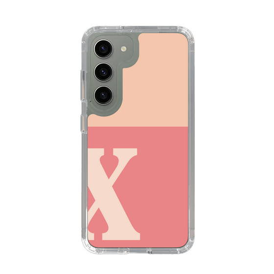 Slim Protection Case［ Original - initial two tone - X pink ］