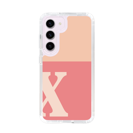 Slim Protection Case［ Original - initial two tone - X pink ］