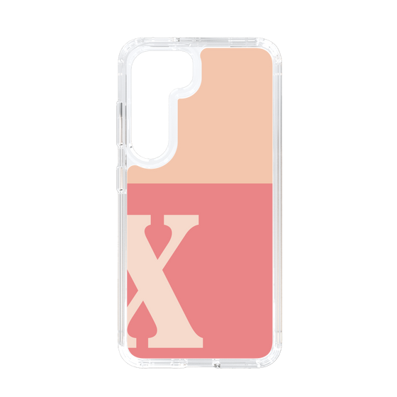 Slim Protection Case［ Original - initial two tone - X pink ］