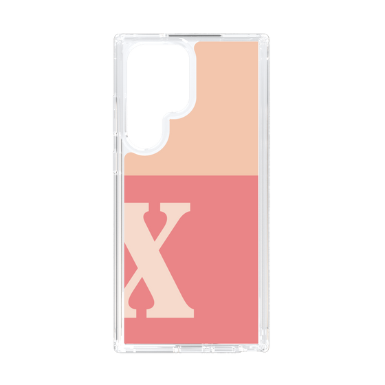 Slim Protection Case［ Original - initial two tone - X pink ］