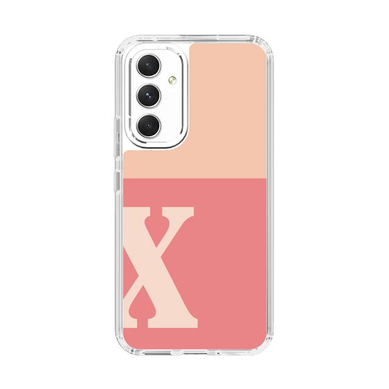 Slim Protection Case［ Original - initial two tone - X pink ］