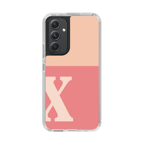 Slim Protection Case［ Original - initial two tone - X pink ］
