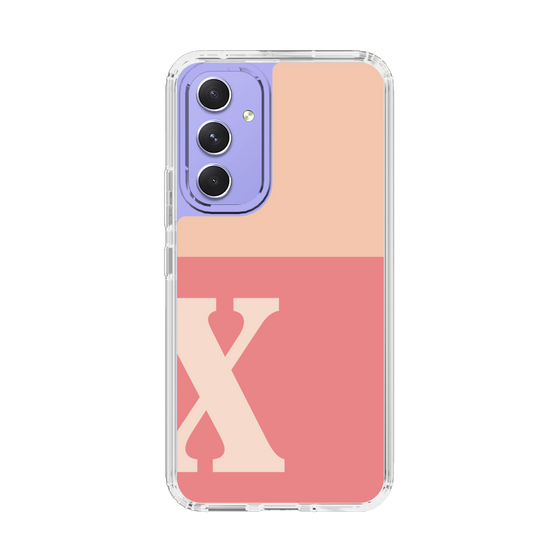 Slim Protection Case［ Original - initial two tone - X pink ］