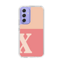 Slim Protection Case［ Original - initial two tone - X pink ］