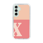Slim Protection Case［ Original - initial two tone - X pink ］