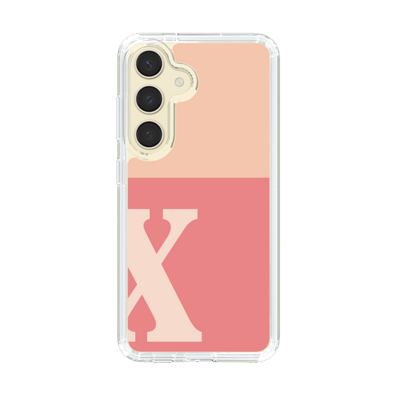 Slim Protection Case［ Original - initial two tone - X pink ］