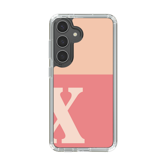 Slim Protection Case［ Original - initial two tone - X pink ］