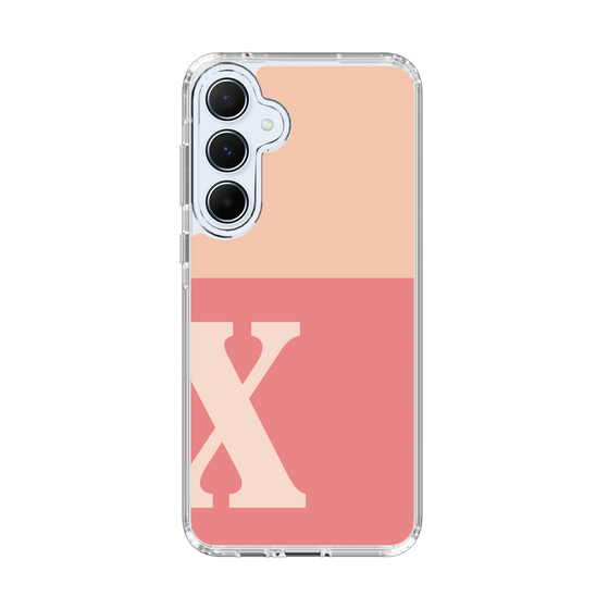 Slim Protection Case［ オリジナル - initial two tone - X pink ］