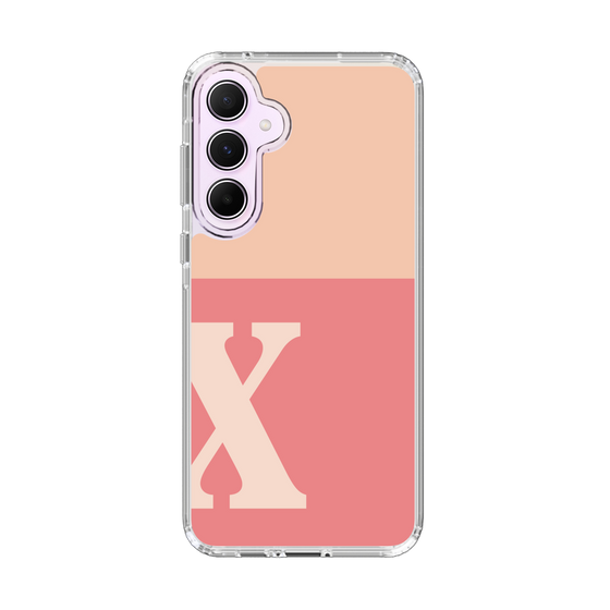 Slim Protection Case［ オリジナル - initial two tone - X pink ］